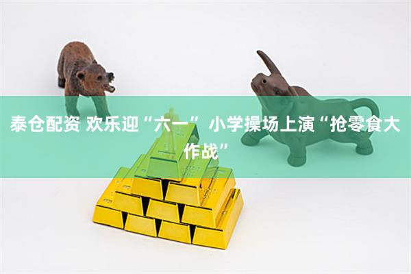 泰仓配资 欢乐迎“六一” 小学操场上演“抢零食大作战”